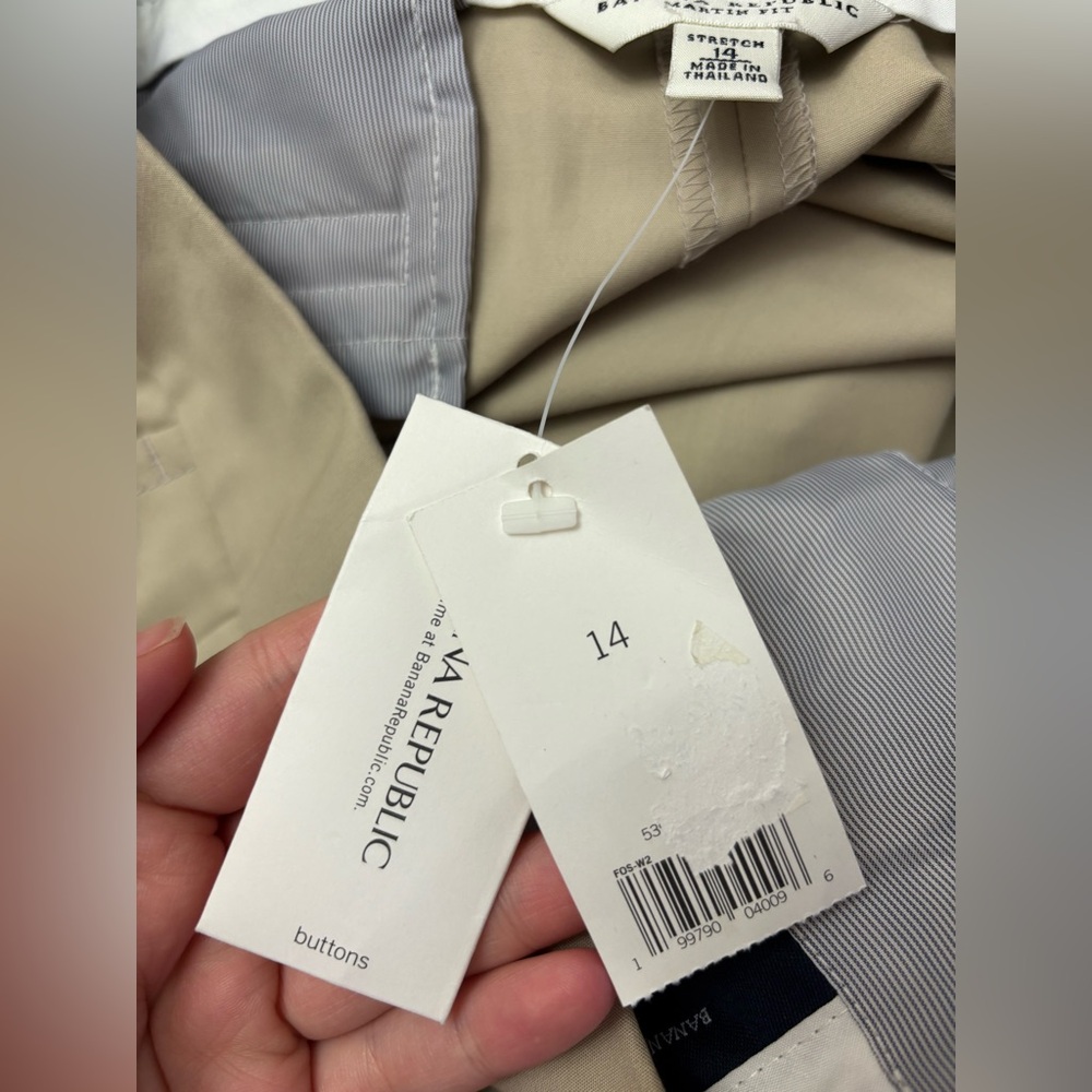 Banana Republic Martin Fit Pants NWT Size 14 - Picture 6 of 8